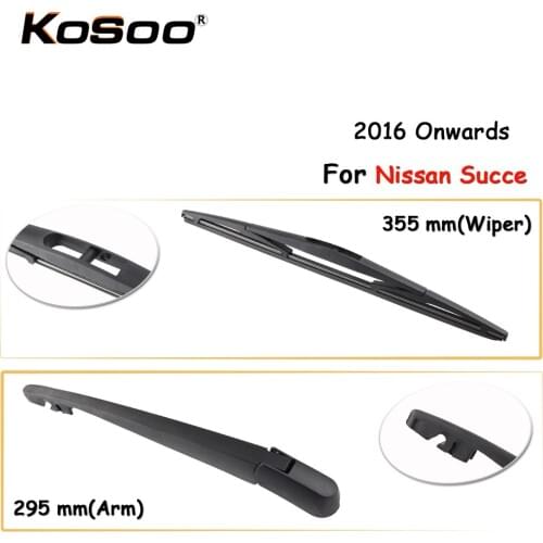 KOSOO Auto Rear Car Wiper Blade For Nissan Succe,355mm 2016 Onwards Rear Window Windshield Wiper Blades Arm,Car Accessories