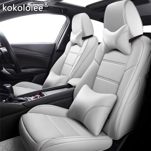Kokololee Custom Leather car seat covers For KIA Sportage Optima Cerato Forte Soul RIO K2 K3 K3S K4 K5 KX3 KX5 KX7 KX CROSS seat