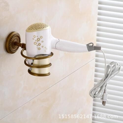 European copper antique hair dryer rack bathroom hardware pendant copper bathroom accessories antique bathroom shelf