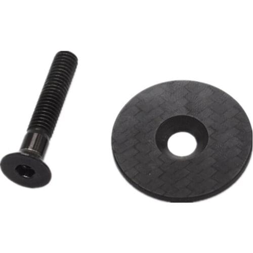 Headset Top Cap 3K Super Light Bicycle Carbon Fiber Headset Cap,Bicycle Headset Top Cover for MTB Bike, Road Bike