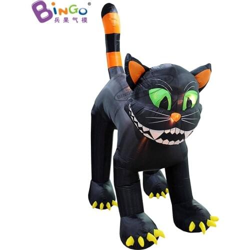 HOT SALE Customized 3.4M height inflatable black cat for Halloween decoration