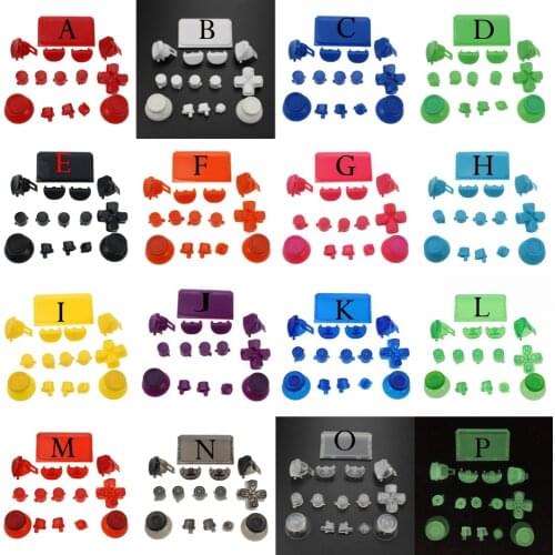JCD For PlayStation for Dualshock 4 for PS4 Pro Controller JDS-040 JDS040 R2 L2 R1 L1 Dpad Buttons Mod Kit - Green Black Red
