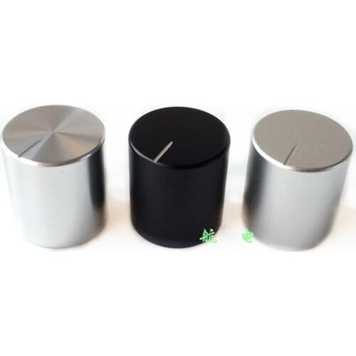 KYYSLB 15X15 20X22 Aluminum Alloy Solid Knob Amplifier Audio Speaker Power Amplifier Volume Potentiometer CD Player Knob