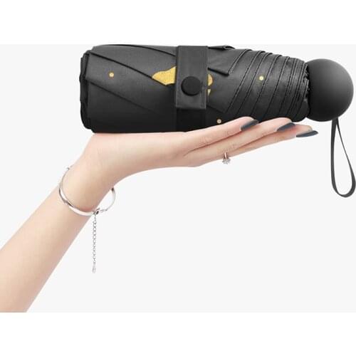 Mini Small Portable Umbrella Women Sunscreen Windproof Pocket 5 Folding Rain Uv Protection Parasol Umbrellas Travel Gift Y6S