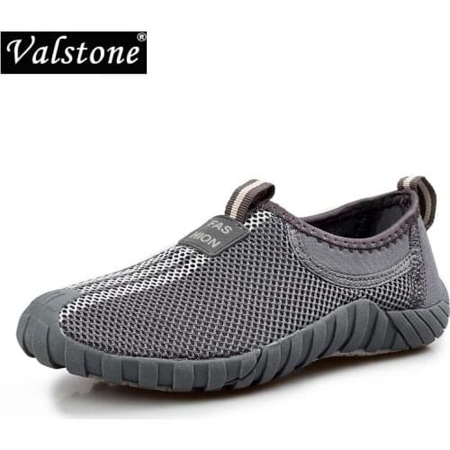 Valstone Casual Men Beach Loafers for Summer Hot Sale Fashion Mesh Couple Loafers Outdoor Breathable Soft Women Shoes Slip-on