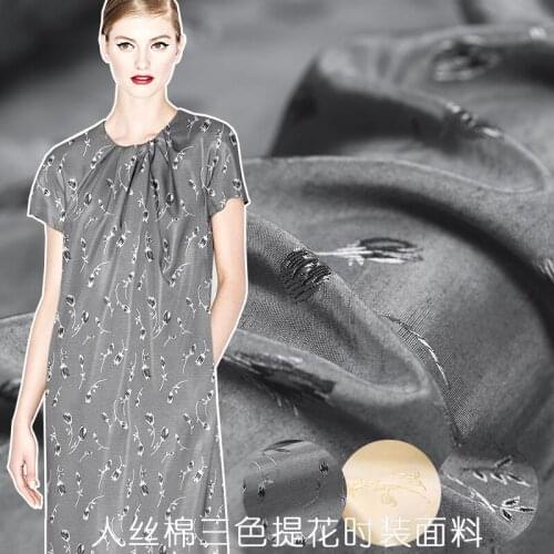 New fashion rayon cotton jacquard fabric thick dress cotton fabric handmade DIY fabric wholesale cotton cloth patchwork fabric