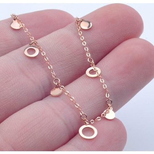 New Arrival 18K Rose Gold Necklace Chain AU750 Gold Fashion Necklace Chain