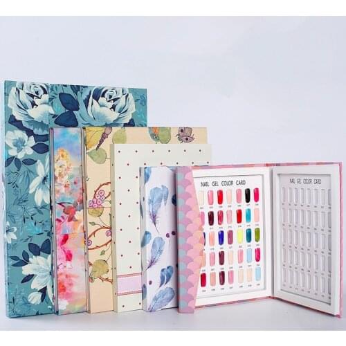 48/60/80/88/120/180/216 Colors Professional Nail Gel Polish Display Card Book Nail Display Book with Nail Tips Salon Show Tools