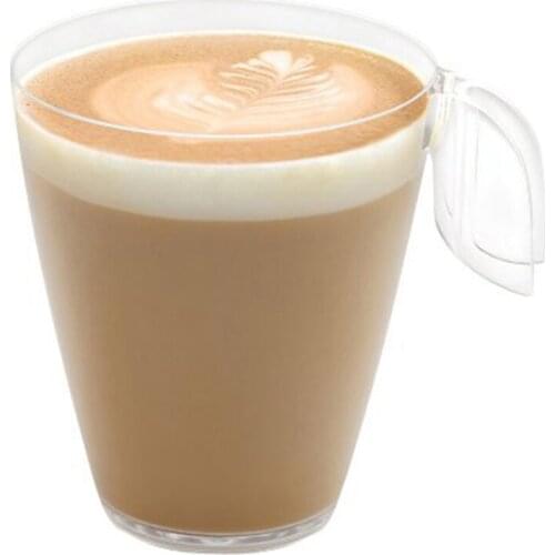 Promotion - Party Suppliers, Disposable Plastic Tableware, 60*50mm/90ml Transparent Mini Dessert Leaf Cup, 20/Pack