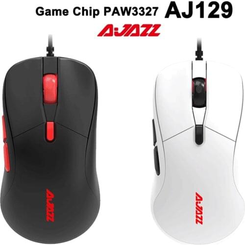 AJAZZ aj129 com fio mouse 7 botões usb leve 65g ratos rgb luz 10000 dpi programável mouse computador portátil do escritório note