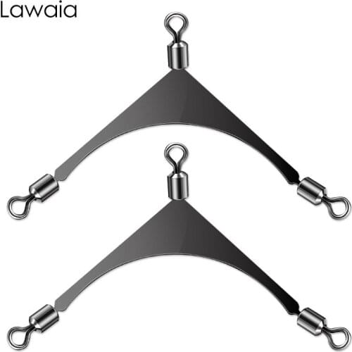 Lawaia American Flat Chain Split Ring Splitter 10 Pieces Of Stainless Steel Strand Metal Double Hook Connector Fishing Gadgets