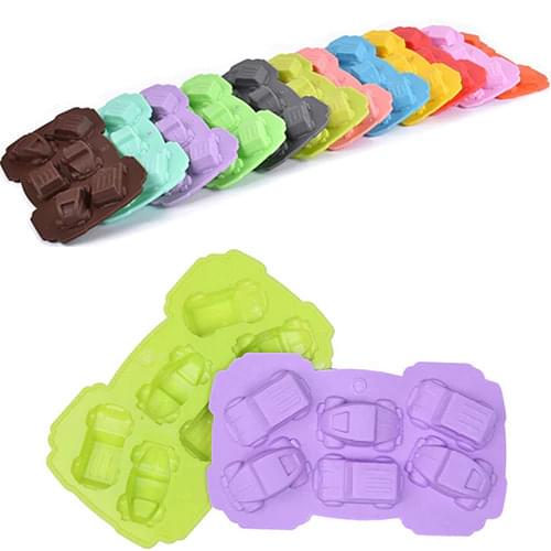 Mini Car Silicone Mold Fondant Cake Chocolate Decor Baking DIYTools Mould
