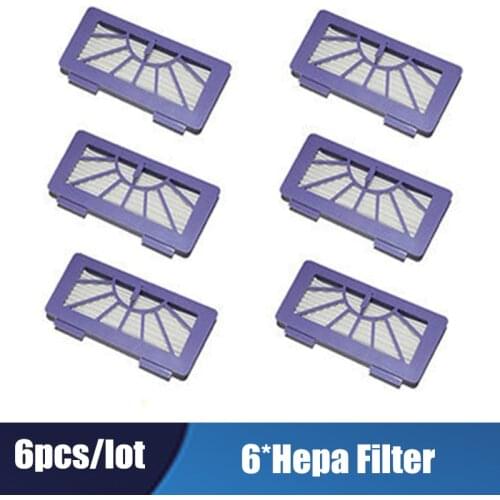 6pcs neato xv filter Replacement for Neato Cleaner XV-21 XV-11 XV-15 XV-12 XV-14 HEPA Filter parts accessories