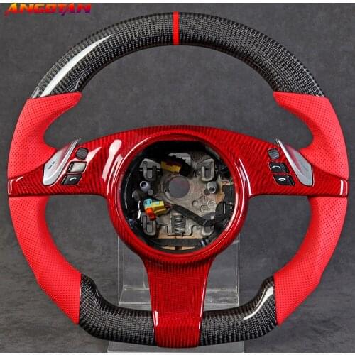 Sports Steering Wheel Fit For Porsche Cayenne 100% Carbon Fiber Steering Wheel