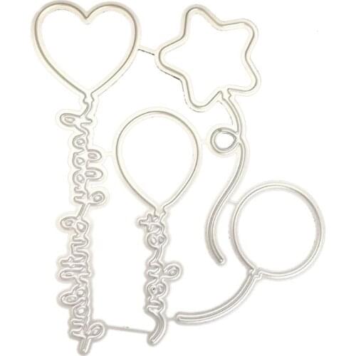 Alphabet balloons Metal Cutting Dies DIY Scrapbooking Paper Stamping Die Decor