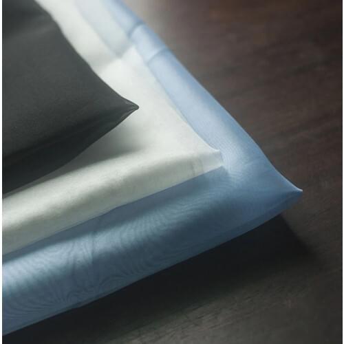 100% Silk fabric organza for dress,Natural silk color for French Luneville-embroidery base fabric