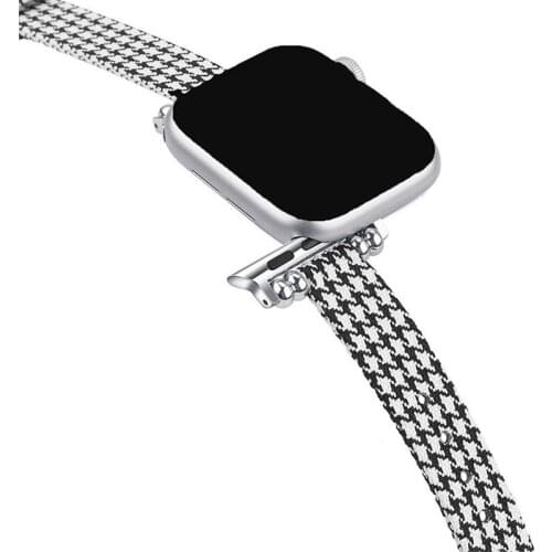 Slim Nylon Strap for Apple Watch Band SE Series 6 5 4 44mm 40mm Soft Woven Canvas Bracelet for Apple iWatch 3 1 38mm 42mm Bands