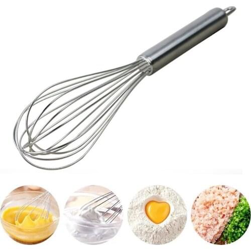 Stainless Steel Balloon Egg Beater Milk Cream Butter Whisk Mixer Utensils Kitchen Tools Manual Egg Whisk Kitchen Accessories