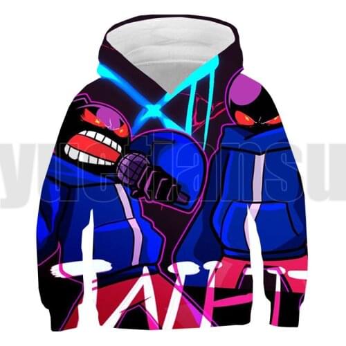 Funny New Game Friday Night Funkin 3D Hoodies Children Clothes Kids Sweatshirt Harajuku Fashion Streetwear Boys Girls Anime Tops