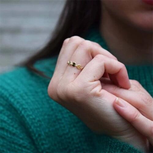 14K Gold Filled Coins Minimalism Rings Knuckle Ring Gold Jewelry Anillos Mujer Bague Femme Boho Aneis Ring For Women