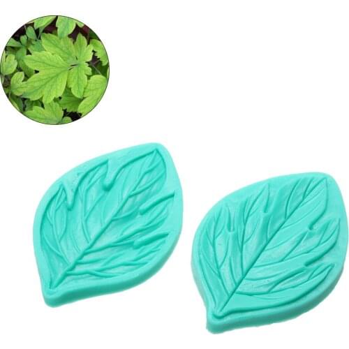 2Pcs/lot Fondant Cake Decorating Tools Flower Making Peony Floral Petal Leaf Veiner Silicone Mold Kitchen Accessories