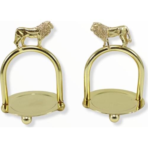 Tulip Home Accessories - 2 Pieces Sugar Bowl - Gold