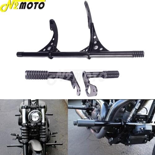 Motorcycle Highway Crash Bar Frame Slider Engine Guard Bumper Falling Protector For Harley Softail Street Bob Low Rider 2018-Up