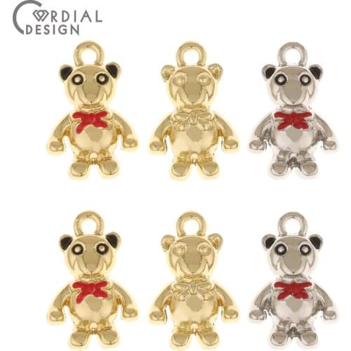 Cordial Design 100Pcs 12*18MM Jewelry Accessories/Anima Shape/DIY/Rhodium Pendant/Jewelry Findings & Components/Hand Made