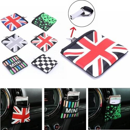 For MINI Cooper Countryman R60 R50 R53 R55 R56 F54 F55 F56 F60 Car Air Vent Outlet Grill Phone Holder Hanging Pocket Storage Bag