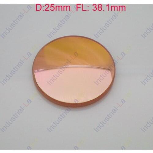 Dia:25mm FL: 38.1 mm 1.5" New ZnSe Lens for CO2 Laser 10600nm Cutting Engraving