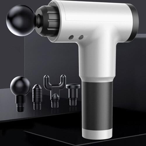 EMS Massage Gun Cordless Rechargeable Muscle Stimulator Deep Tissue Massager Device Body Relaxation Slimming Shaping Pain Relief