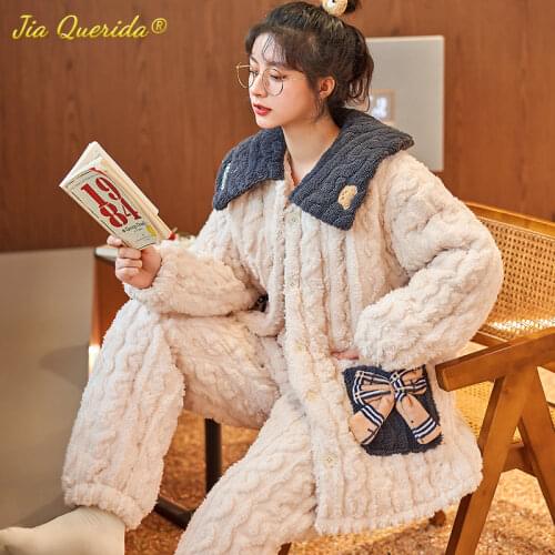 Женские фланелевые пижамы Jia Querida China At AliExpress