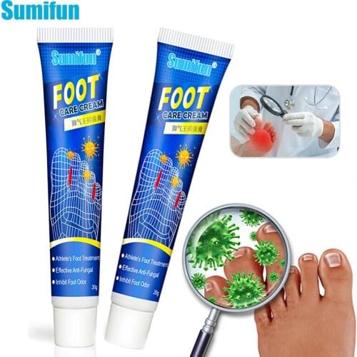 20g Sumifun Foot Cream Foot Erosive Beriberi Anti Itching Sweat Odor Feet Psoriasis Antibacterial Ointment Health Care P1176