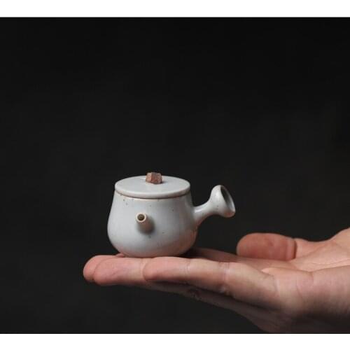 Of the small pot of ceramic pot of amount of single child rushed a cup of tea tea set travel small portable personality