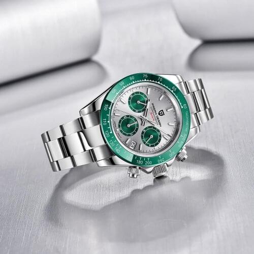 Luxury Brand Pagani Design PD-1644 Mens Watches VK63 Quartz Watch for Men Waterproof Chronograph Relogio Masculino Business XFCS