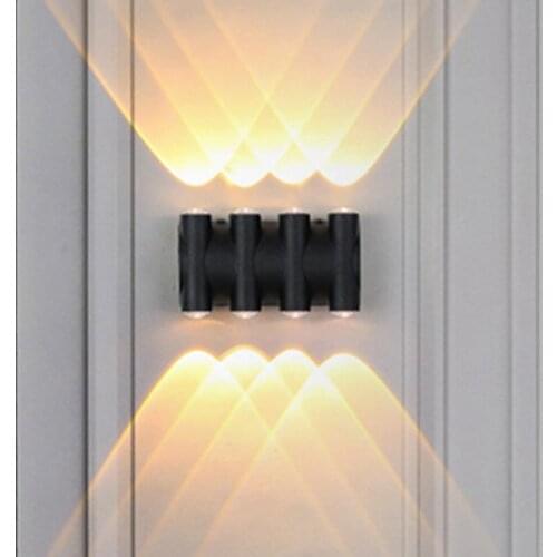 8W 10W 12W Outdoor Garden Porch Wall Light Corridor Courtyard Villa Balcony Porch Light Aluminum Front Door Exterior Wall Lamps