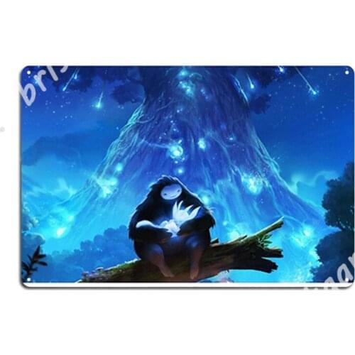 Ori And The Blind Forest Metal Signs Plaques Cinema Wall Mural Decoration Tin sign Posters