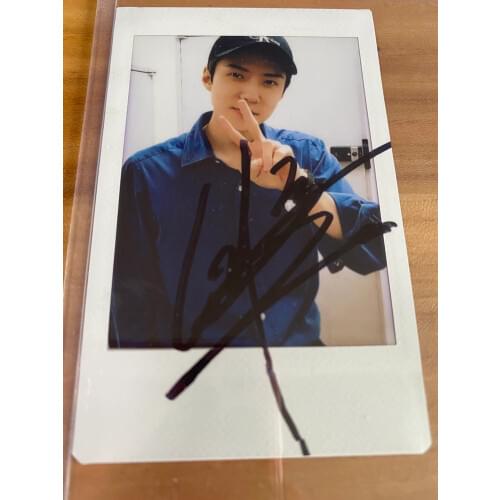 Hand signed EXO Sehun Oh Se Hun autographed polaroid 3 inches K-POP 082020