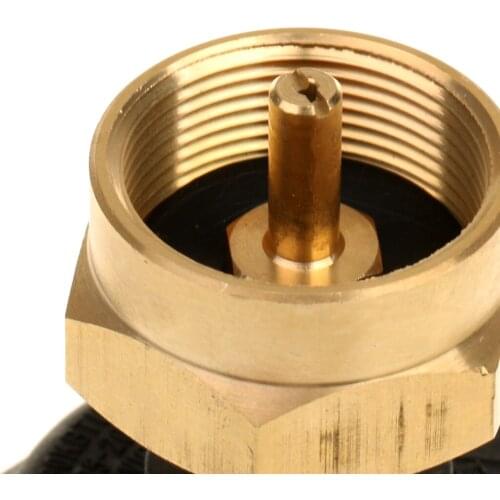 Propane Tank Refill Adapter Gas 1 Lb Cylinder Coupler BBQ Emergency Kit