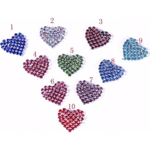 2018 Direct Selling Real Round 10pcs/set 23mm*24mm Flatback Rhinestone Buttons Wedding Invitation Card Dexoration Shiny Buckle