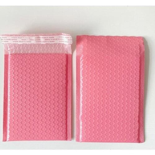 10pcs Bubble Envelope bag Pink Bubble PolyMailer Self Seal mailing bags Padded Envelopes For Magazine Lined Mailer Packages Bag