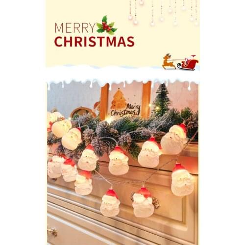 Led Holiday Lamp Strip Christmas Tree Ornaments House Decoration Waterproof Battery Box Santas Sky Star Light String New Year