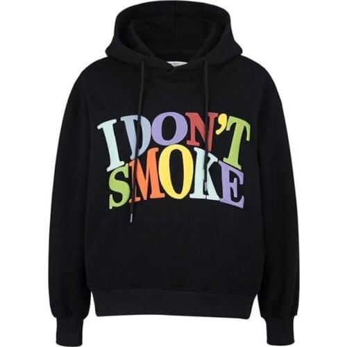 American High Street y2k Harajuku Oversize Letter Print Pullover Streetwear Winter Fashion Punk Hip Hop women hooded Sweatshirt