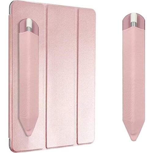 1PCs Adhesive Protective Case for Apple Pencil Sticky Holder Sleeve PU Bandage Cover Tablet Touch Pen Full Protective Pouch Bags