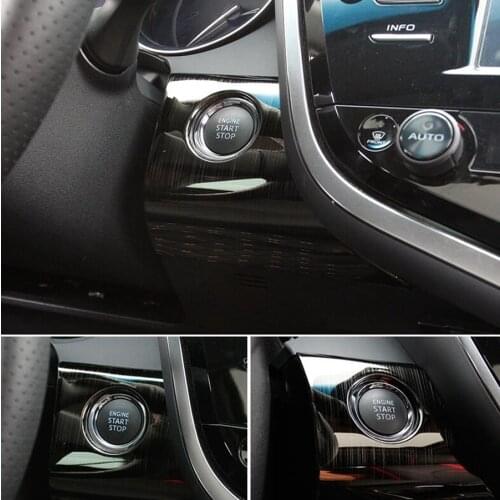 Accessories Interior Start Stop Engine Push Button Frame Key Frame Cover Kit Trim Fit For Toyota Camry 2018 2019 2020