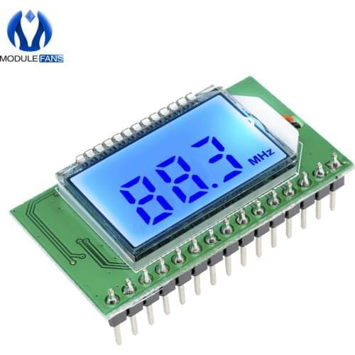 Wireless PLL LCD 87-108MHZ Digital FM Radio Transmitter/Receiver Module Microphone Stereo Board Noise Reduction Diy Kit