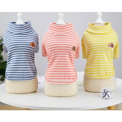 Pet Tee Shirt Cat Puppy Dog Clothes T-shirt Pajamas Spring Autumn Summer Dog Cloting Yorkies Bichon Poodle Pomeranian Costumes S