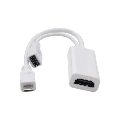 MICRO 5P TO HDMI + power support MHL function MICRO 5P phone adapter cable