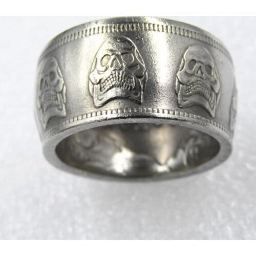 US Hobo Morgan Dollar Silver Plated Coin Ring Handmade In US Sizes 7-16
