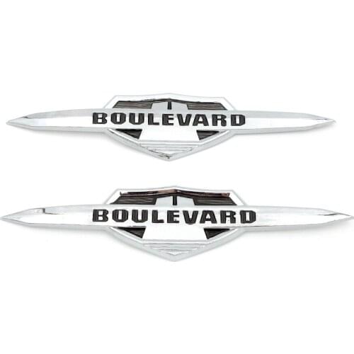 Motorcycle ABS Plastic Fuel Tank Gas Stickers Decal Emblem Badge Decals Chrome For Suzuki Boulevard C50 M50 C90 M90 C4109R M109R